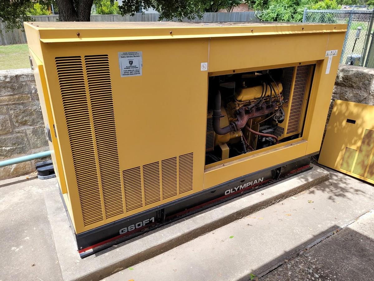 Used 1999 OLYMPIAN G60F1 STATIONARY NATURAL GAS GENERATOR