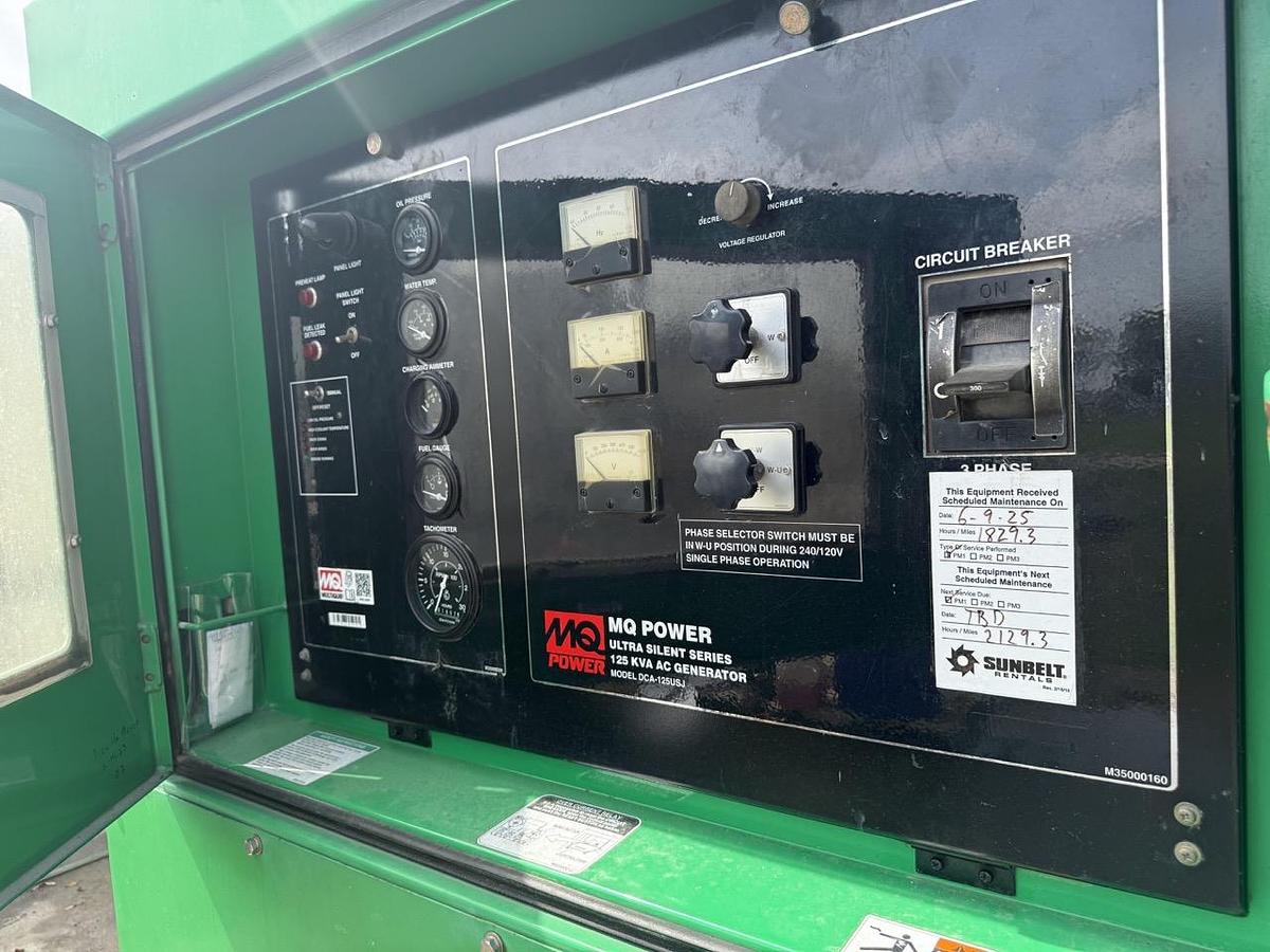 Used 2016 MultiQuip DCA125USJ-MQRP Diesel Generator