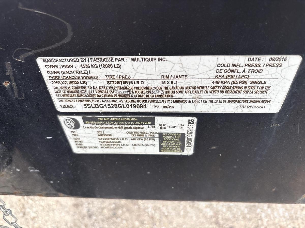 Used 2016 MultiQuip DCA125USJ-MQRP Diesel Generator