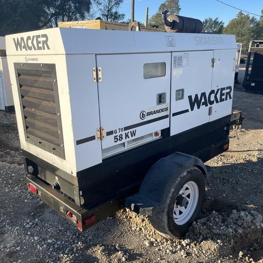 Used 2008 WACKER G70 MOBILE DIESEL GENERATOR