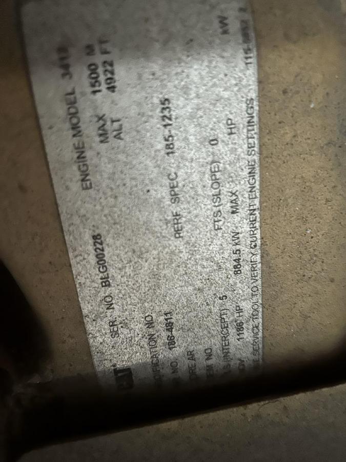 Used 2001 CATERPILLAR 3412C MOBILE DIESEL GENERATOR
