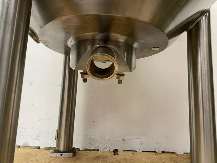 Used Precision 500 Liter 50 PSI Stainless Steel Jacketed Bioreactor w/ 150 PSI Jacket