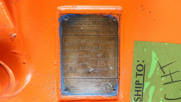 Used Hagglunds MA 283 N 01 00 Gear Drive #44572