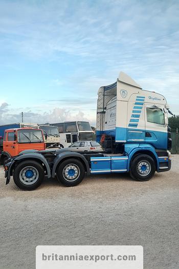 Used 2007 SCANIA R420 6X2 lift steer axle 50 ton tractor unit