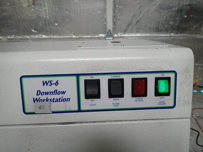 Used Misonix Model FE-WS6 WS-6 Downflow Workstation Fume Hood