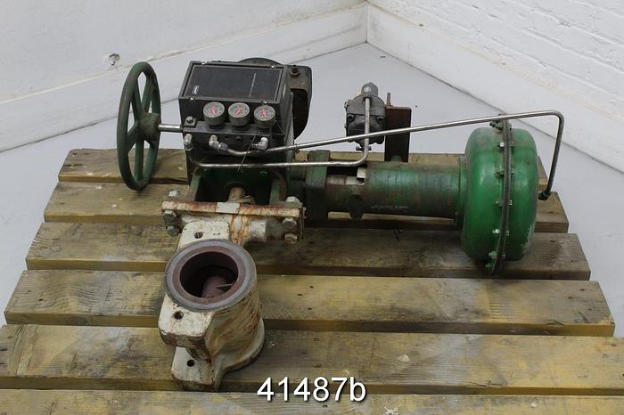 Used Fisher V500 4" Vee Ball Valve, Steel Body #41487