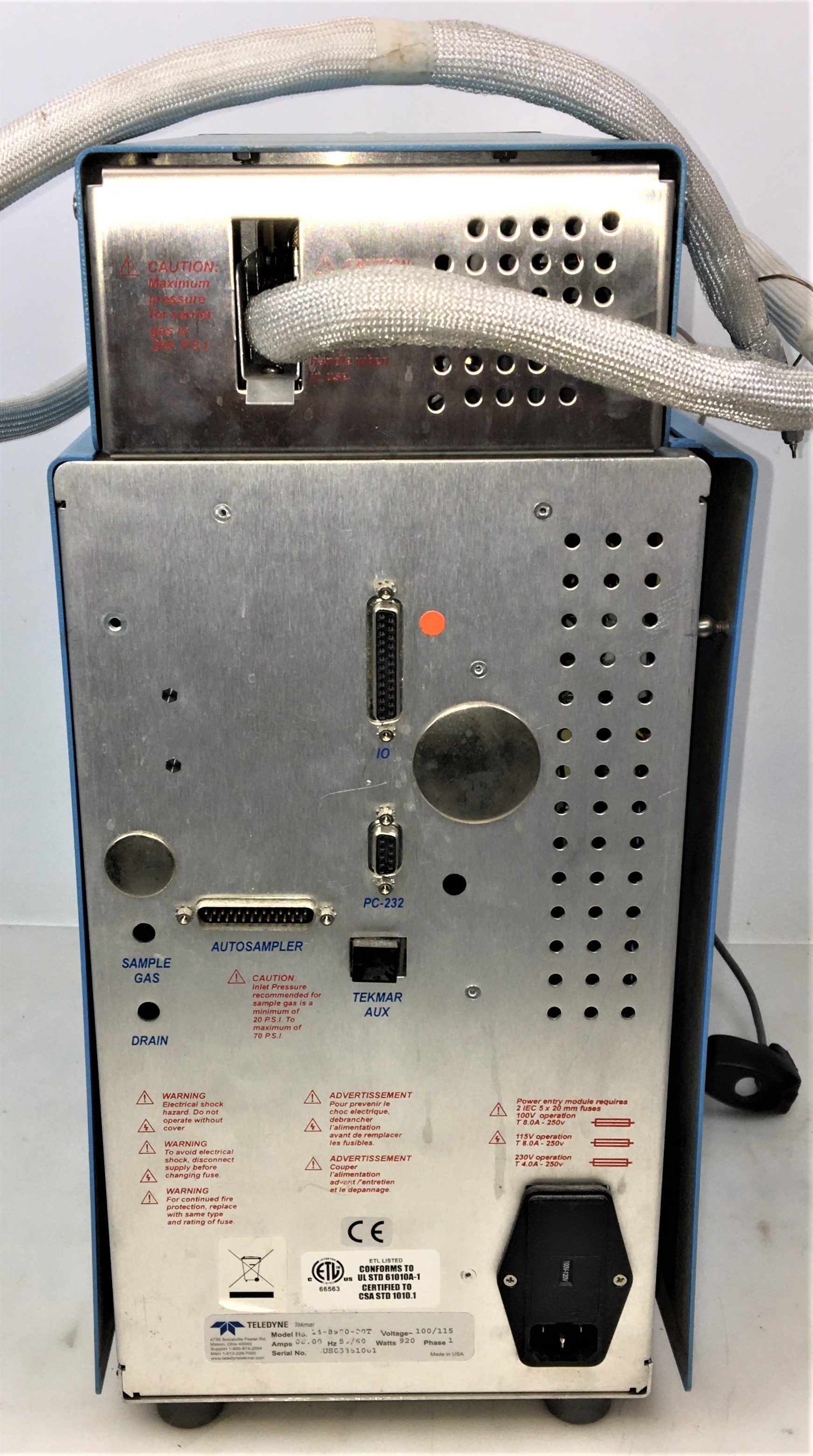 As is Teledyne Tekmar Velocity XPT Purge and Trap Sample Concentrator