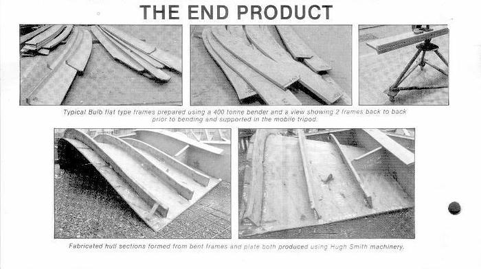 Used HUGH SMITH 400 TON HYDRAULIC SHIP FRAME BENDER