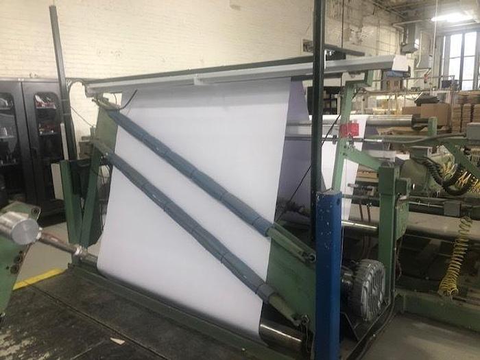 Used 72" WIDE REM CENTER SURFACE DUPLEX SLITTER REWINDER