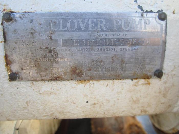 Used Pump, Centrif., 7.5 HP, 2.5", S/st, Tri Clover #S739632