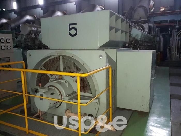 Used 5.2 MW 1998 Used Mitsubishi 18KU30A HFO Generator Sets