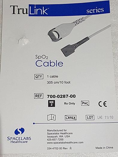 Gebraucht Spacelabs TRULink SpO2 Kabel 700-0287-00