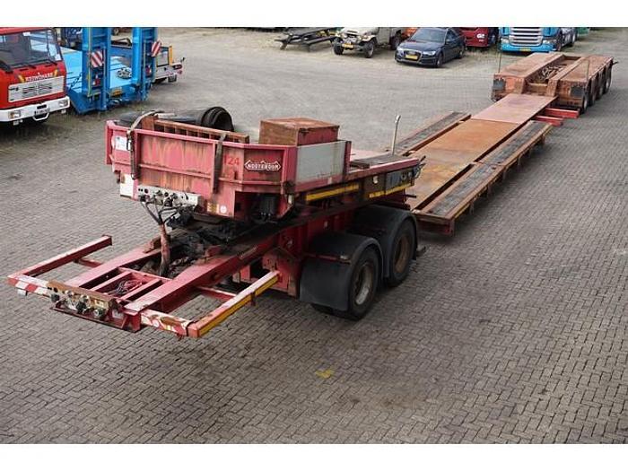 Used 2005 Nooteboom JPD-54 Lowboy / 4+2 axles / 100 ton payload / Dolly / Hydraulic suspension / SAF Drum / 4x steering axle / NL Trailer