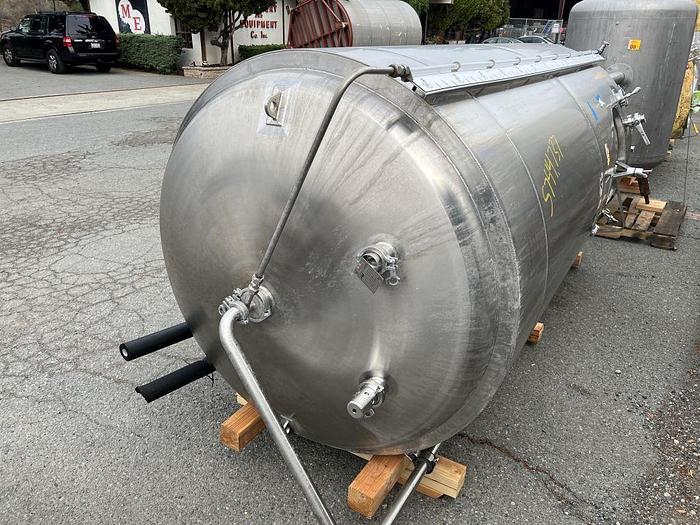 Used Tank, 775 Gallon, Stainless Steel, Jacketed, 30 PSI Internal, 25 BBL Brite Tank #S744737
