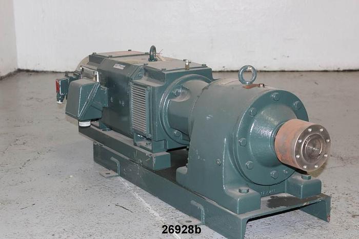 Used Reliance  Reliance 10 Hp Dc Motor, Store Room Spare With Lakeshore,  8500 Series Tachometer,  500 Volt, 1750 Rpm. #26928