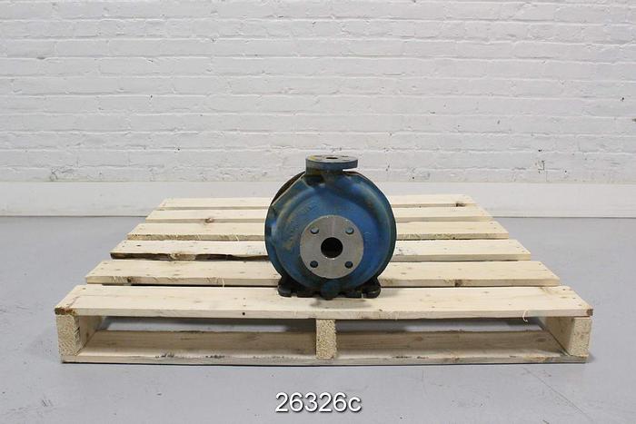 Used Goulds 3196 Pump. 3196, 1X1.5X8, 5 Vane Impeller, 7.5" Diameter Impeller, Stainless Steel Casing, Stainless Steel Impeller, Stainless Steel Stuffing Box, Packing With Stx Power End #26326
