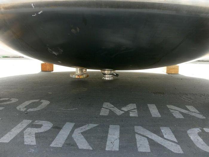 Used Feldmeier 4500 Liter 316L SS Jacketed Reactor w/ Agitator 30 PSI FV &100 PSI