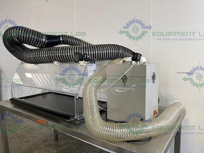 Used Flow Sciences FS2020BKGVA 4' Vented Balance Safety Enclosure w/ FS-410-SS Motor