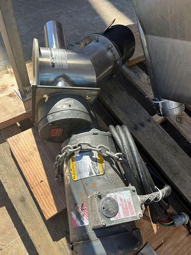 Used Conveyor, Flexible Screw, 3" x 10.5', S/st, AFC Spiralfeeder #S744890