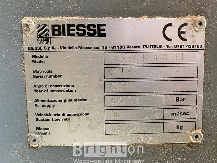 Used 2005 Biesse Rover B 4.40 FT CNC, Used CNC