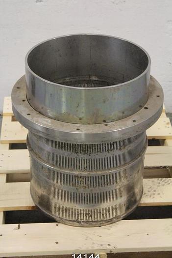 Used Bird 200 Pressure Screen Basket, .014" Slot #14144