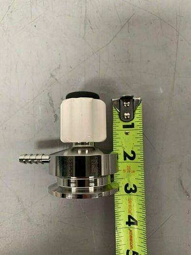 Used ITT Pure-Flo Stainless Steel Sample Valve w/ 1/4" Outlet & 2" Inlet