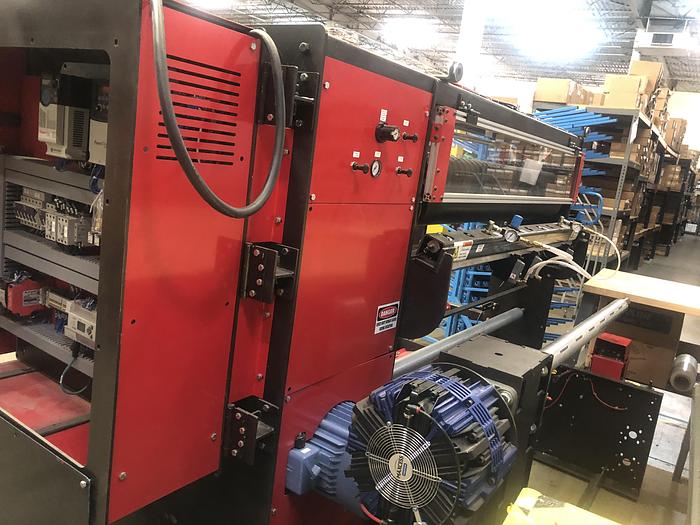 Used 60" ROSENTHAL DUPLEX SLITTER REWINDER 18" REWIND DIAMETERS MFG. 2016