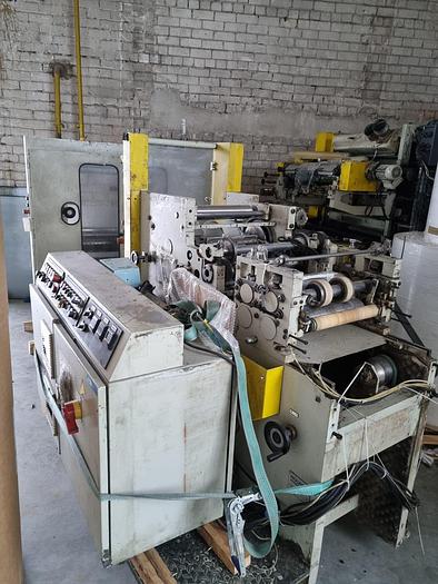 Used (disassembled & stored in warehouse) 2001 HOLWEG RS26 + IF 526 printing unit (4 colours) - Flat & satchel paper bag machine