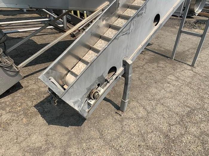 Used 12' Long' x 12" Wide Stainless Steel Elevator