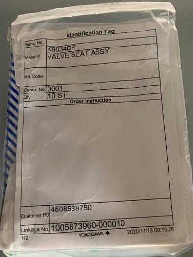 Yokogawa Valve Seat Assy K9034DP