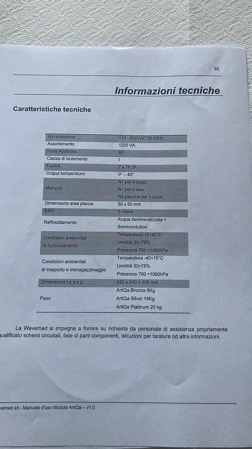 Usato 2024 Termocriolipolisi Bealogy B-artiqa