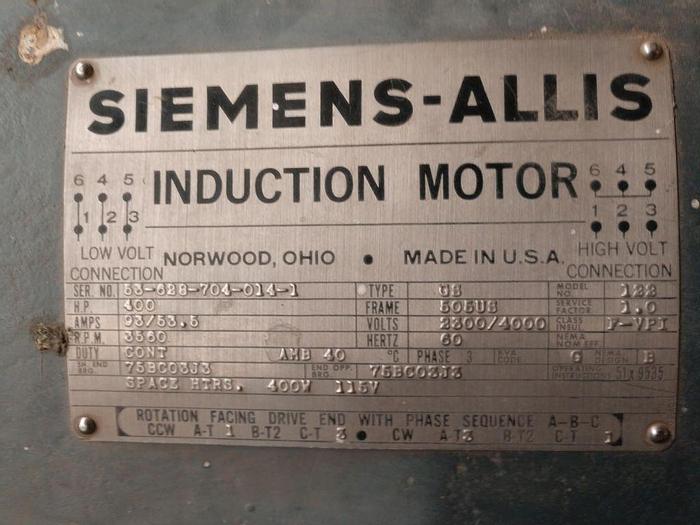 Used Pump, Centrif., 400 HP, 316 S/st, 8 X 6, Worthington (3) #S734196