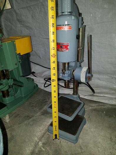 Used Electro Mechano Drill Press Model 101W Adjustable Spindle Speed to 10