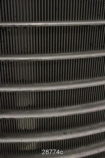 Used Voith VS 20 Slotted Pressure Screen Basket, 0.25" Slots #28774