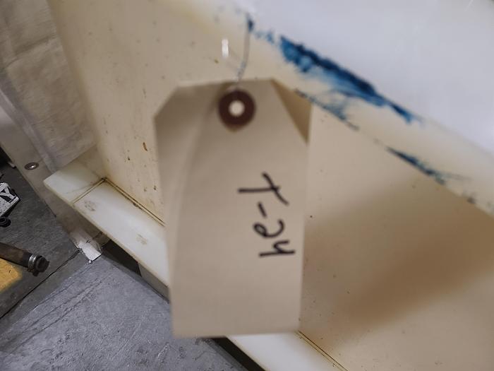 Used Polypro Tank Counter Flow Rinse side and bottom support 72" x 30" x 30"