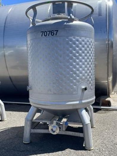 (2) available - 450L/ 3.5 bbl jacketed brite tanks