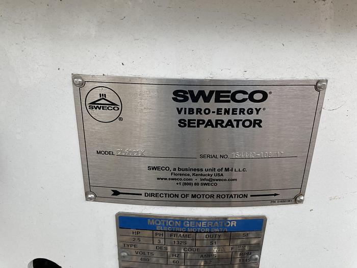 Used 60" Sweco Stainless Steel Screener CL60CLK