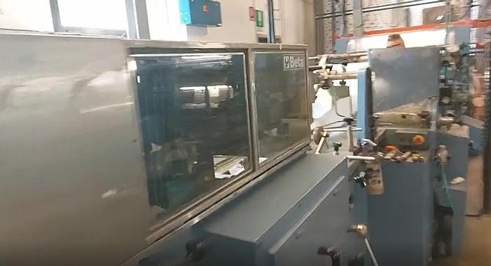 Used 1991 CASTALDINI EIS 36 - flat & satchel paper bag machine with 3 col. flexo (perforation)