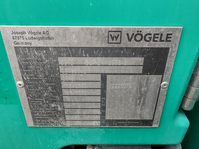 Used 2016  VÖGELE SUPER 2003-3i