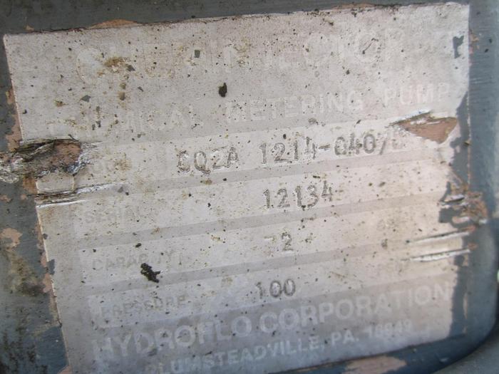 Used Pump, Metering, 1/2 HP, S/st, 12 GPH, Chemineer (2) #S739426