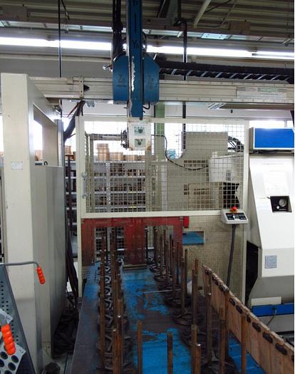 Used Okuma LT15-M, från 2002, dubbelspindlig, dubbla revolrar, Y-axel och portalladdare