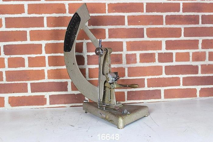 Used Thwing Albert 60 Elmendorf Tearing Tester, 0-100 Dial Graduation, With Calibrated Weight Set #16648