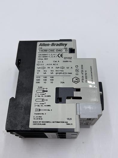 Used Allen-Bradley 140M-D8E-B40 Ser B