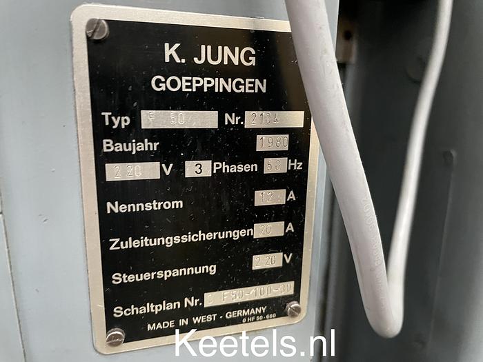 Used Jung F-50 vlakslijpmachine