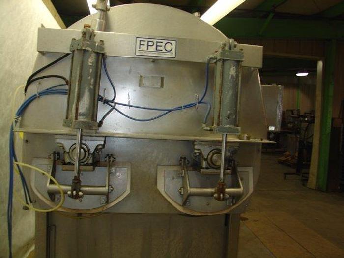 Used FPEC Vacuum Dual Shaft Paddle Blender/Massager; Md#814