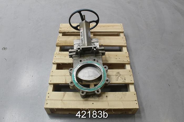 Used Fabri-valve 8" Hand Operated Knife Gate Valve #42183