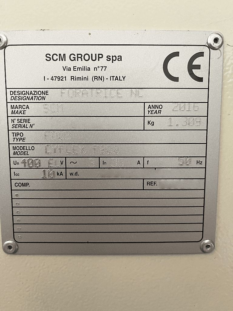 Used 2016 SCM Cyflex F900