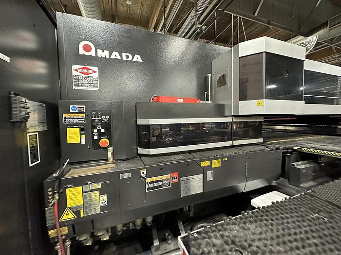 Used 2013  Amada  Acies 2515T Punch/CO2 LASER WITH TOOL LOADER, TOOLING, SPINDLE