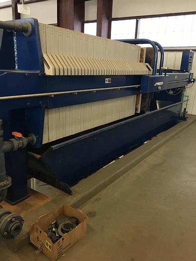Used 40 CU. FT. US FILTER J-PRESS - C.G.R. - WITH PLATE SHIFTER