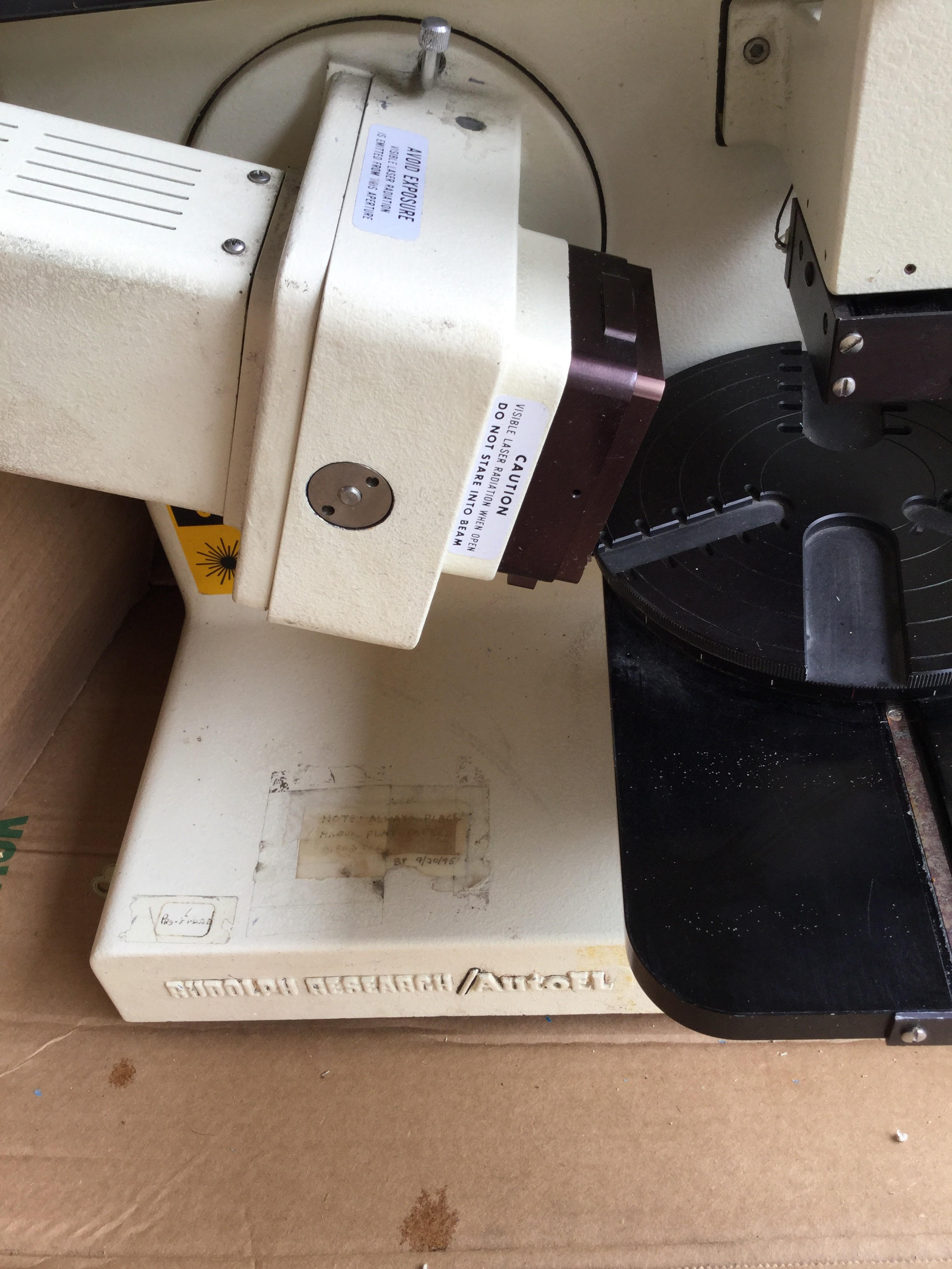 Used Rudolph Auto EL Ellipsometer
